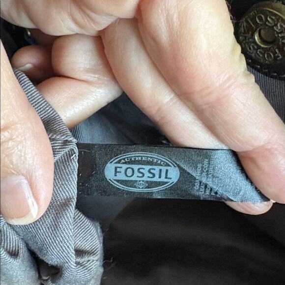 Fossil EUC Gwen Large Black Leather Tote Bag - Picture 8 of 9